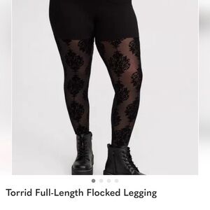 Torrid Black Floral Leggings